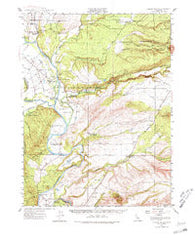 Tuscan Buttes California Historical topographic map, 1:62500 scale, 15 X 15 Minute, Year 1944