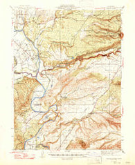 Tuscan Buttes California Historical topographic map, 1:62500 scale, 15 X 15 Minute, Year 1947