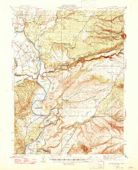 Tuscan Buttes California Historical topographic map, 1:62500 scale, 15 X 15 Minute, Year 1947