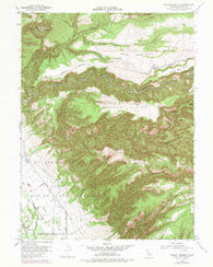 Tuscan Springs California Historical topographic map, 1:24000 scale, 7.5 X 7.5 Minute, Year 1951