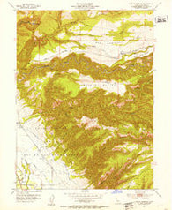 Tuscan Springs California Historical topographic map, 1:24000 scale, 7.5 X 7.5 Minute, Year 1951