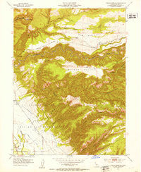 Tuscan Springs California Historical topographic map, 1:24000 scale, 7.5 X 7.5 Minute, Year 1951