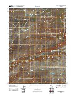 Tuscan Buttes NE California Historical topographic map, 1:24000 scale, 7.5 X 7.5 Minute, Year 2012