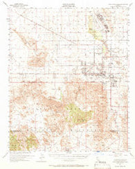 Twentynine Palms California Historical topographic map, 1:62500 scale, 15 X 15 Minute, Year 1955