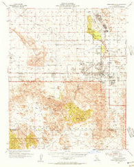 Twentynine Palms California Historical topographic map, 1:62500 scale, 15 X 15 Minute, Year 1955