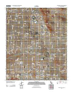 Twentynine Palms California Historical topographic map, 1:24000 scale, 7.5 X 7.5 Minute, Year 2012