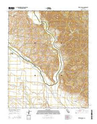 Twitchell Dam California Current topographic map, 1:24000 scale, 7.5 X 7.5 Minute, Year 2015