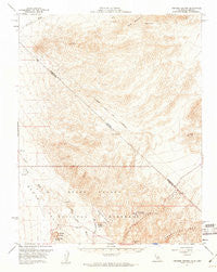 Ubehebe Crater Nevada Historical topographic map, 1:62500 scale, 15 X 15 Minute, Year 1957