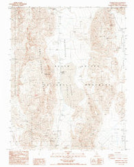Ubehebe Peak California Historical topographic map, 1:24000 scale, 7.5 X 7.5 Minute, Year 1987