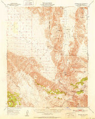 Ubehebe Peak California Historical topographic map, 1:62500 scale, 15 X 15 Minute, Year 1951