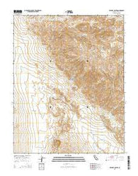 Ubehebe Crater California Current topographic map, 1:24000 scale, 7.5 X 7.5 Minute, Year 2015