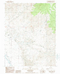 Uhlmeyer Spring California Historical topographic map, 1:24000 scale, 7.5 X 7.5 Minute, Year 1987
