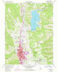 Ukiah California Historical topographic map, 1:24000 scale, 7.5 X 7.5 Minute, Year 1958