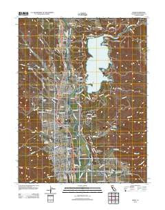 Ukiah California Historical topographic map, 1:24000 scale, 7.5 X 7.5 Minute, Year 2012