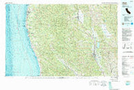 Ukiah California Historical topographic map, 1:100000 scale, 30 X 60 Minute, Year 1981