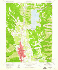 Ukiah California Historical topographic map, 1:24000 scale, 7.5 X 7.5 Minute, Year 1958