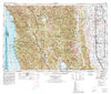 Ukiah California Historical topographic map, 1:250000 scale, 1 X 2 Degree, Year 1957