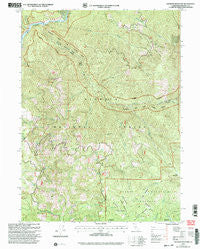 Ukonom Mountain California Historical topographic map, 1:24000 scale, 7.5 X 7.5 Minute, Year 2001