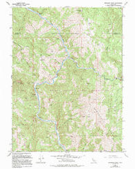Updegraff Ridge California Historical topographic map, 1:24000 scale, 7.5 X 7.5 Minute, Year 1967