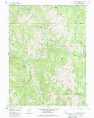 Updegraff Ridge California Historical topographic map, 1:24000 scale, 7.5 X 7.5 Minute, Year 1967