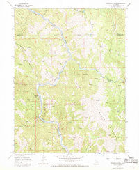 Updegraff Ridge California Historical topographic map, 1:24000 scale, 7.5 X 7.5 Minute, Year 1967