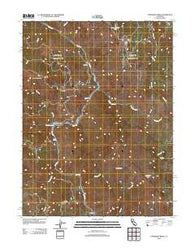 Updegraff Ridge California Historical topographic map, 1:24000 scale, 7.5 X 7.5 Minute, Year 2012