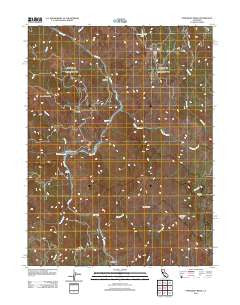 Updegraff Ridge California Historical topographic map, 1:24000 scale, 7.5 X 7.5 Minute, Year 2012