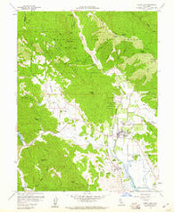 Upper Lake California Historical topographic map, 1:24000 scale, 7.5 X 7.5 Minute, Year 1958