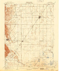 Vacaville California Historical topographic map, 1:62500 scale, 15 X 15 Minute, Year 1908