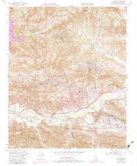 Val Verde California Historical topographic map, 1:24000 scale, 7.5 X 7.5 Minute, Year 1952