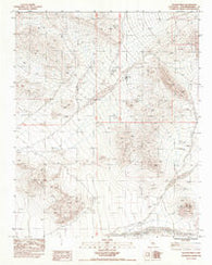 Valjean Hills California Historical topographic map, 1:24000 scale, 7.5 X 7.5 Minute, Year 1983