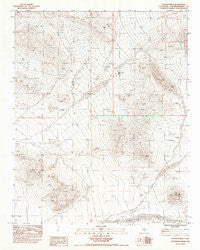 Valjean Hills California Historical topographic map, 1:24000 scale, 7.5 X 7.5 Minute, Year 1983