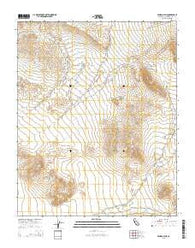 Valjean Hills California Current topographic map, 1:24000 scale, 7.5 X 7.5 Minute, Year 2015