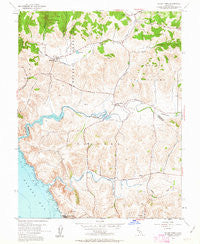 Valley Ford California Historical topographic map, 1:24000 scale, 7.5 X 7.5 Minute, Year 1954
