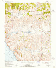 Valley Ford California Historical topographic map, 1:24000 scale, 7.5 X 7.5 Minute, Year 1954