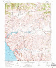 Valley Ford California Historical topographic map, 1:24000 scale, 7.5 X 7.5 Minute, Year 1954