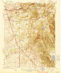 Valley Springs California Historical topographic map, 1:62500 scale, 15 X 15 Minute, Year 1944