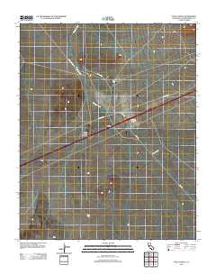 Valley Wells California Historical topographic map, 1:24000 scale, 7.5 X 7.5 Minute, Year 2012