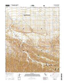 Valyermo California Current topographic map, 1:24000 scale, 7.5 X 7.5 Minute, Year 2015