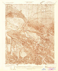 Valyermo California Historical topographic map, 1:24000 scale, 7.5 X 7.5 Minute, Year 1934
