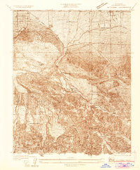 Valyermo California Historical topographic map, 1:24000 scale, 7.5 X 7.5 Minute, Year 1934