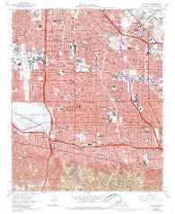 Van Nuys California Historical topographic map, 1:24000 scale, 7.5 X 7.5 Minute, Year 1966