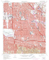 Van Nuys California Historical topographic map, 1:24000 scale, 7.5 X 7.5 Minute, Year 1966