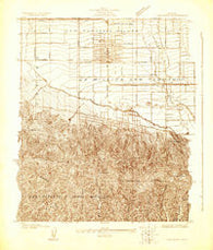 Van Nuys California Historical topographic map, 1:24000 scale, 7.5 X 7.5 Minute, Year 1924