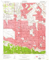 Van Nuys California Historical topographic map, 1:24000 scale, 7.5 X 7.5 Minute, Year 1953