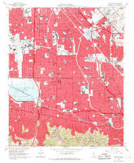 Van Nuys California Historical topographic map, 1:24000 scale, 7.5 X 7.5 Minute, Year 1966