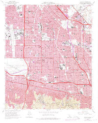 Van Nuys California Historical topographic map, 1:24000 scale, 7.5 X 7.5 Minute, Year 1966
