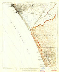 Venice California Historical topographic map, 1:24000 scale, 7.5 X 7.5 Minute, Year 1924