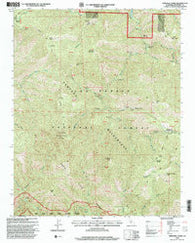 Ventana Cones California Historical topographic map, 1:24000 scale, 7.5 X 7.5 Minute, Year 1995