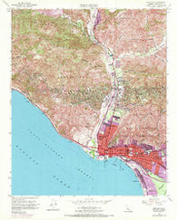 Ventura California Historical topographic map, 1:24000 scale, 7.5 X 7.5 Minute, Year 1951